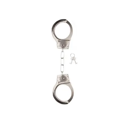 Pipedream Metal Handcuffs with Safety Release, Silver Finish