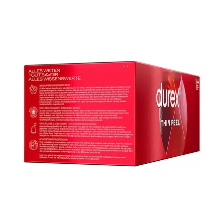 Durex Thin Feel Ultra Tanki kondomi 144 komada, Ekstra osetljivi, 52mm