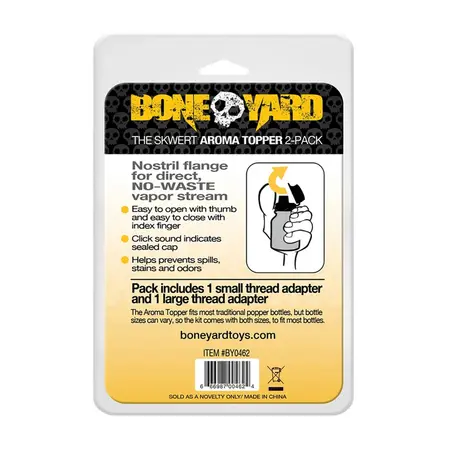 Skwert Aroma Topper Set - Flip Cap Adapter for Bottles, 2-Pack