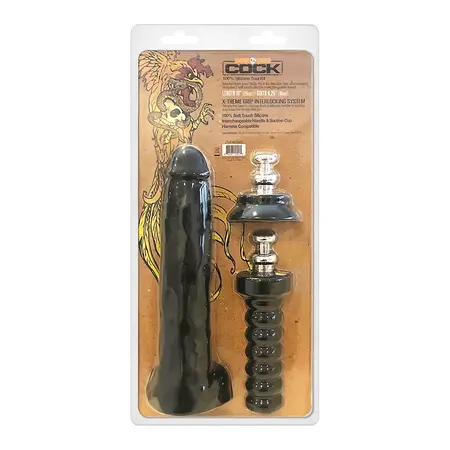 XR Brands Master Series Aron Ridge Silikonski intimni model 25,5cm Crni