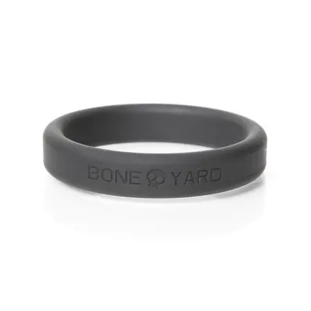 Boneyard Silicone Ring Set 5 Sizes - Soft Touch, Medical Grade, Black