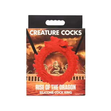 Blush Novelties Rise of the Dragon Silikonski Prsten Crveni – Fleksibilan Dizajn