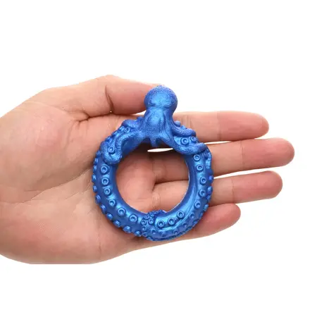 Master Series Poseidon's Octo-Ring Silikonski Potporni Prsten Plavi