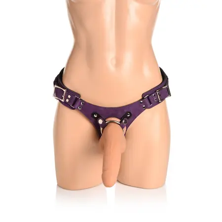 Bodice Deluxe Kožni Korset Pojas Ljubičasti – Podesiv za Udobnost