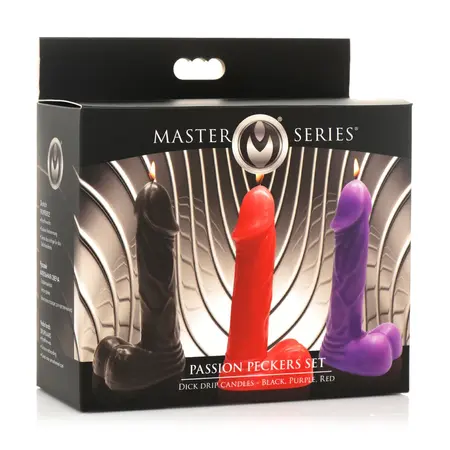 XR Brands Drip Candles Set - Colorful Paraffin Wax, Low-Temperature
