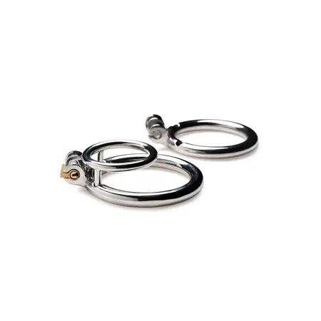 Master Series Locked Cock Stainless Steel Adjustable Ring Set 1.75/2in
