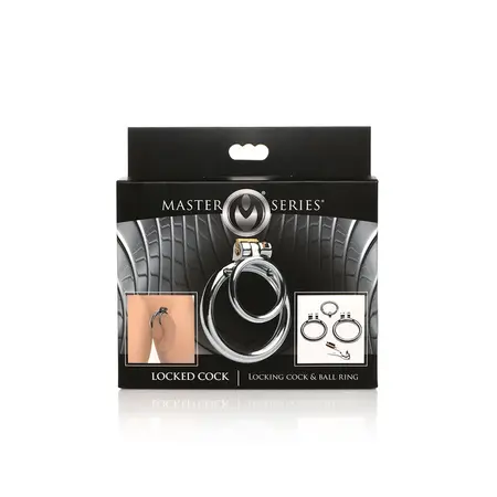 Master Series Locked Cock Stainless Steel Adjustable Ring Set 1.75/2in
