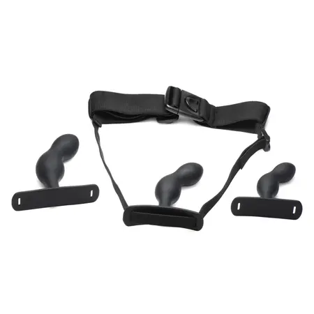 XR Brands P-Spot Plugger Trainer Set Silicone Prostate Plug Kit