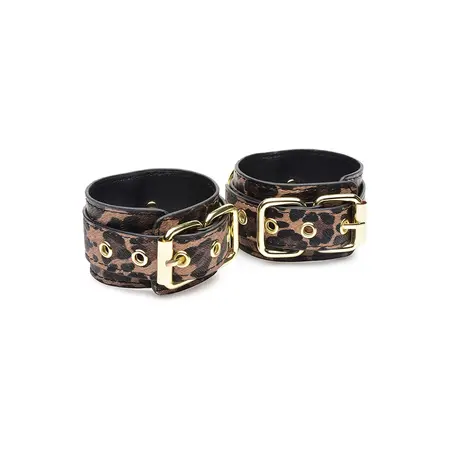 XR Brands Leopard Print 7-Delna Bondage Kolekcija Set od Veštačke Kože