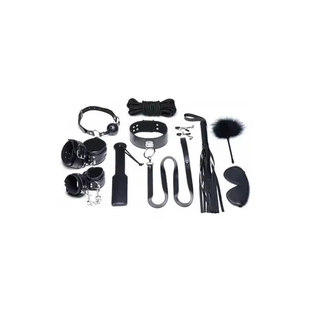 XR Brands Master Series deluxe BDSM komplet od 10 komada, crni