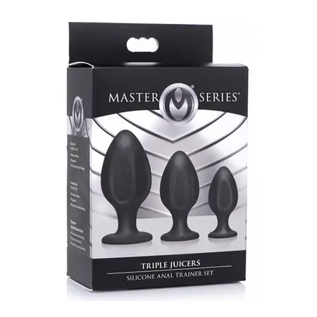 XR Brands Triple Juicers silikonski analni trener set - gradualne veličine