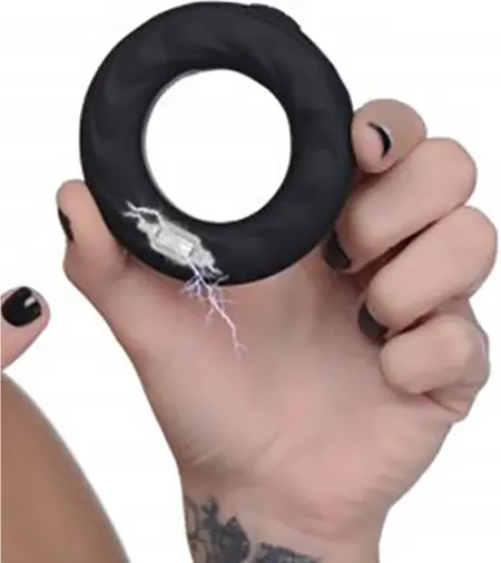 E-Stim Pro Silicone Vibrating Ring with Remote Control - Adjustable System