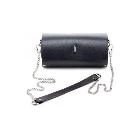 XR Brands Kinky Clutch Bondage Travel Set with Carry Bag, Black