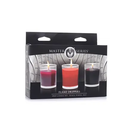 XR Brands Flame Drippers senzorni set sveća, 3 komada, niska tačka topljenja