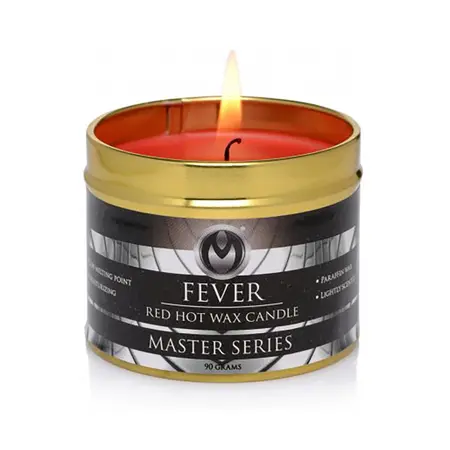 Fever Red Paraffin Candle - Low-Temperature Wax Play Accessory