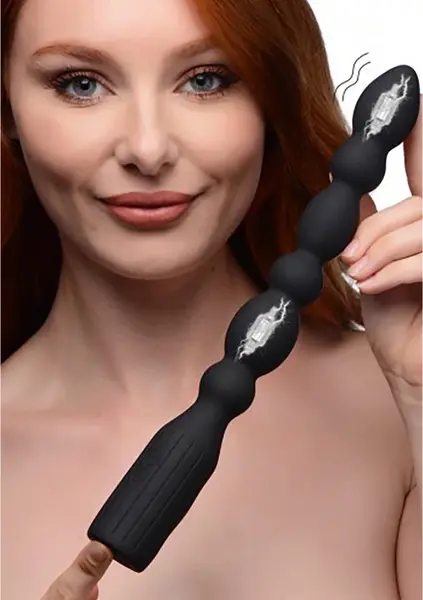 XR Brands Viper Beads Silicone Dual Motor Intimate Bead System Black