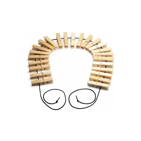 XR Brands Firecracker Body Chain - 24-Piece Clothespin System
