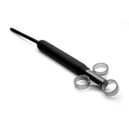 XR Brands Cleanstream Ribbed Silicone Lube Applicator with Loops