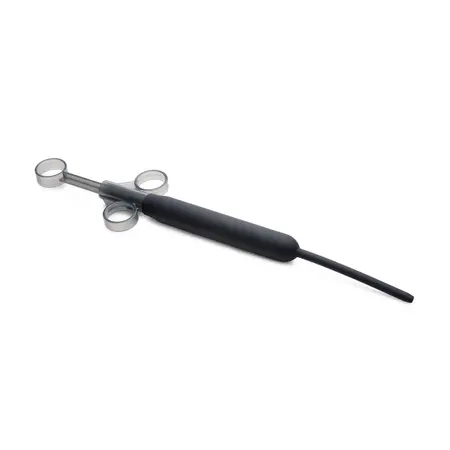 XR Brands Cleanstream Ribbed Silicone Lube Applicator with Loops