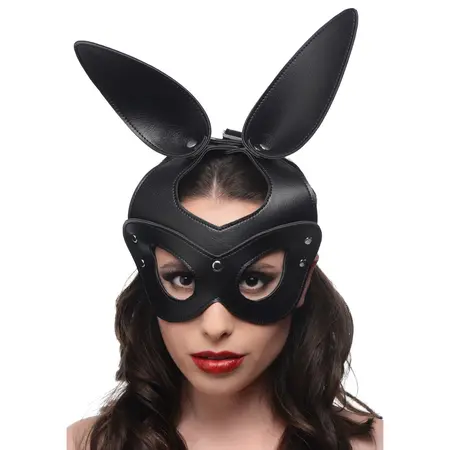 Bad Bunny Veganska Zečja Maska sa Podesivim Kaisima - Crna, Uniseks