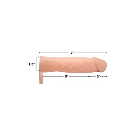 XR Brands Silicone Intimate Extension Sleeve 2 Inch 5 cm Transparent