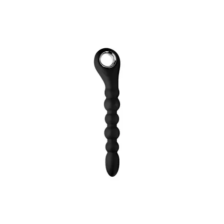 Dark Scepter Silicone Vibrating Intimate Bead System 10 Modes Black
