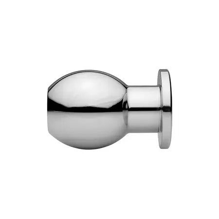 Abyss Medium Hollow Aluminum Anal Dilator - Metal, Easy Cleaning