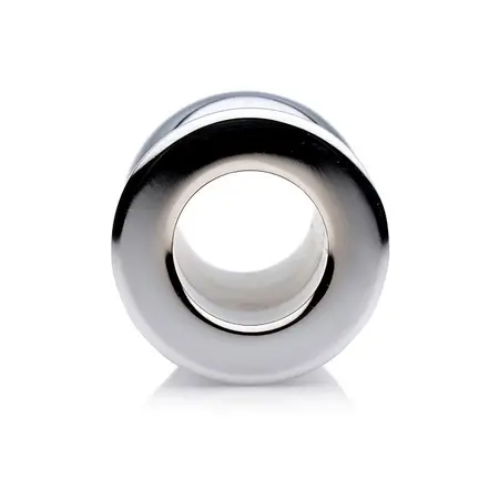 Abyss Medium Hollow Aluminum Anal Dilator - Metal, Easy Cleaning