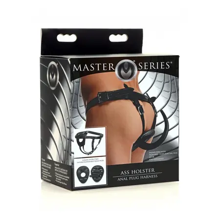 XR Brands Ass Holster Podesivi pojas za analne dodatke Crni