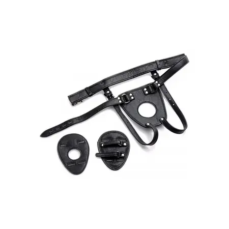 XR Brands Ass Holster Podesivi pojas za analne dodatke Crni