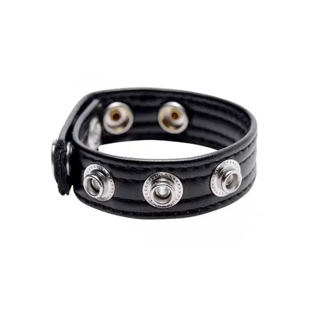 XR Brands Speed Snap Podesivi silikonski intimni prsten Crni