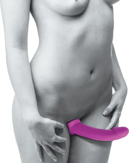Evoke Strapless Vibrating Silicone Intimate Device Purple