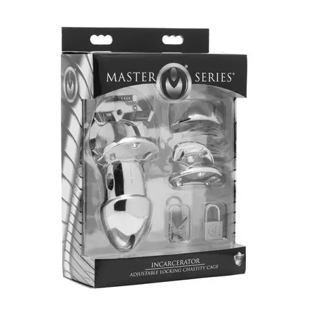 Master Series Incarcerator Adjustable Stainless Steel Chastity Device