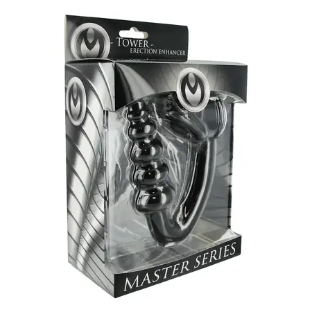 XR Brands Tower Intimate Strap System with Graduated Plug Black
