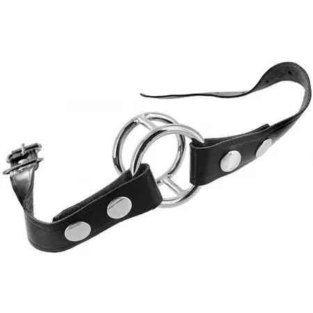 Master Series Deep Throat gag sa podesivim sistemom prstenova od nerđajućeg čelika