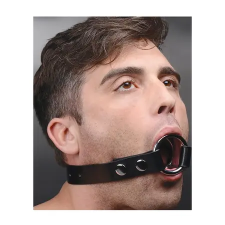 Master Series Deep Throat gag sa podesivim sistemom prstenova od nerđajućeg čelika