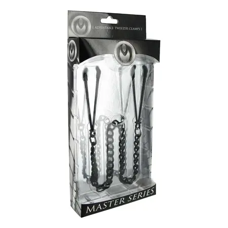 Reign Noir Adjustable Tweezer Clamps Black 18in - Metal & Vinyl System