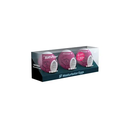 Satisfyer Eggs Set intimni sistem – 3 cyber-skin teksturirana modela