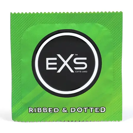 EXS Ribbed & Dotted lateks 56mm teksturirana zaštita, pakovanje od 48 komada