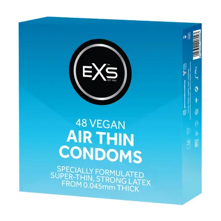 EXS Air Thin Ultra-Light Barijera 48 komada - Anatomski oblik, Latex