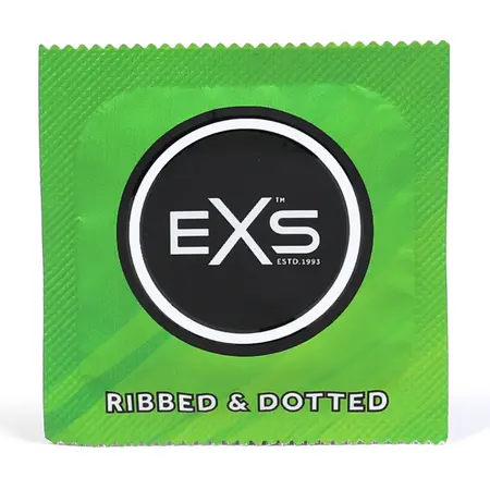 EXS Rebrasti i Tačkasti Kondomi 56mm 3-Pak Silikonski Podmazani