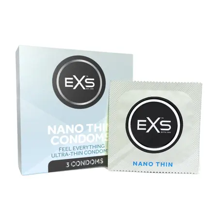EXS Nano Thin 3-Pak Ultra-Tanka Lateks Zaštita 53mm Bez Mirisa