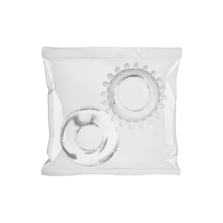 Blush Novelties Clambowl C-Ring Set 2pcs Clear TPE, 50-Pack Display
