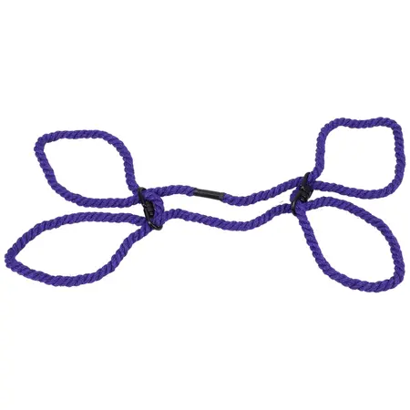 Restrain Bind Tie Konopljine Lisice 6mm Podesive Ljubičaste - Zglob Ruke ili Nogu