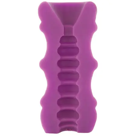 Doc Johnson Mood Pleaser Thick Ribbed Intimate Sleeve Purple 4.5”