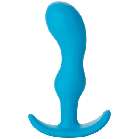 Blush Novelties Naughty 2 Silicone Plug Medium Blue 3.5 inch