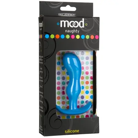 Blush Novelties Naughty 2 Silicone Plug Medium Blue 3.5 inch