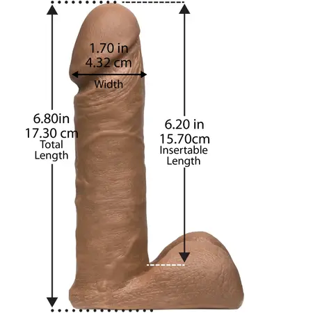 Doc Johnson UR3 Model 6 Intimate Accessory Dual-Density Brown 16 cm