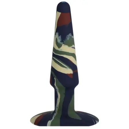 A-Play Groovy Silicone Plug 12cm Camouflage - Unique Multicolor Design