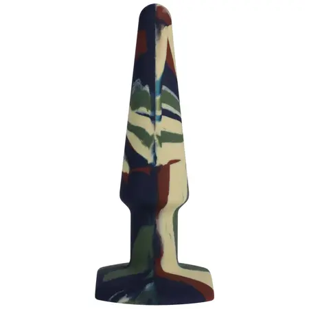 A-Play Groovy Silicone Plug 12cm Camouflage - Unique Multicolor Design